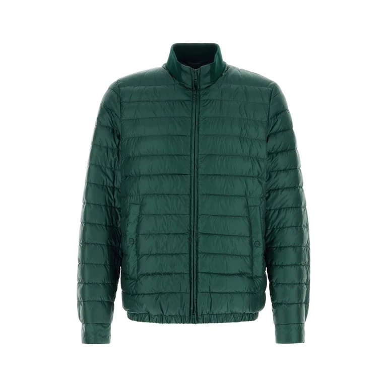 Bottle Green Nylon Down Jacket Verde Piumini - Men
