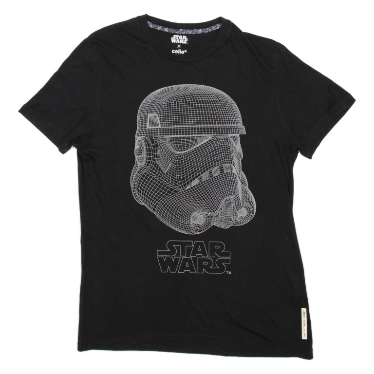 STAR WARS Stormtrooper Mens T-Shirt Black L