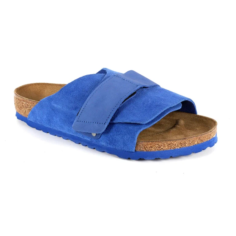 Kyoto Nubuck/Suede Leather Ultra Blue Sandals