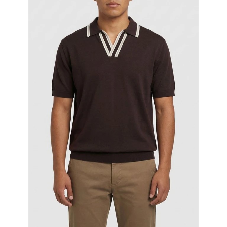 Polo Shirt Men color Brown (A031F2002345)