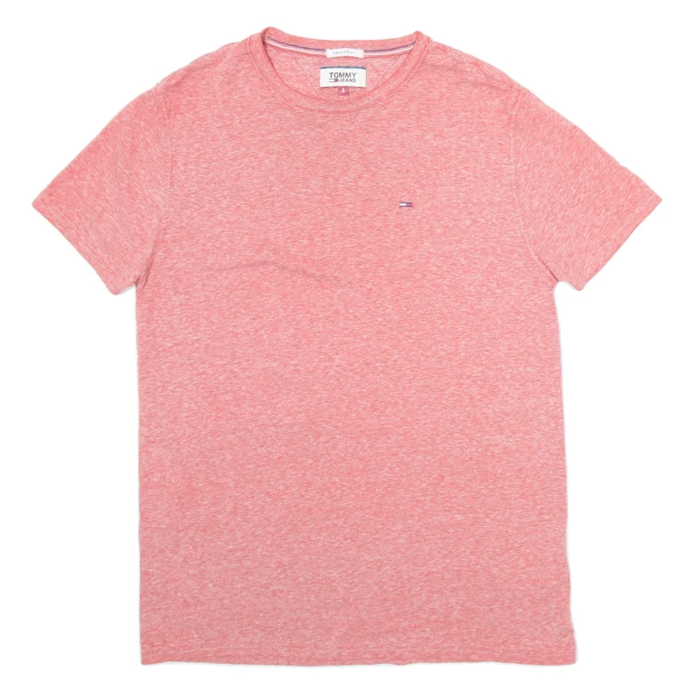 TOMMY HILFIGER Mens T-Shirt Pink S