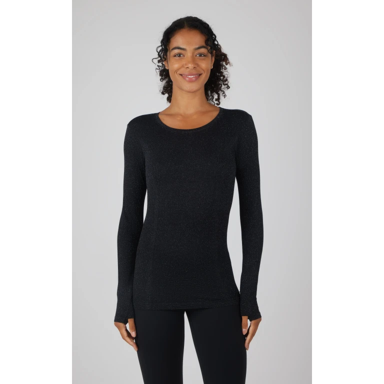 Lurex Seamless Long Sleeve Performance Shirt