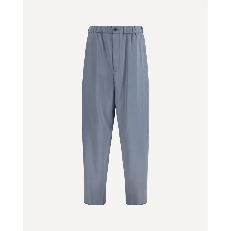 Giorgio Armani Herrenhose mit weitem Bein aus Seidenmischung (Größe 46)