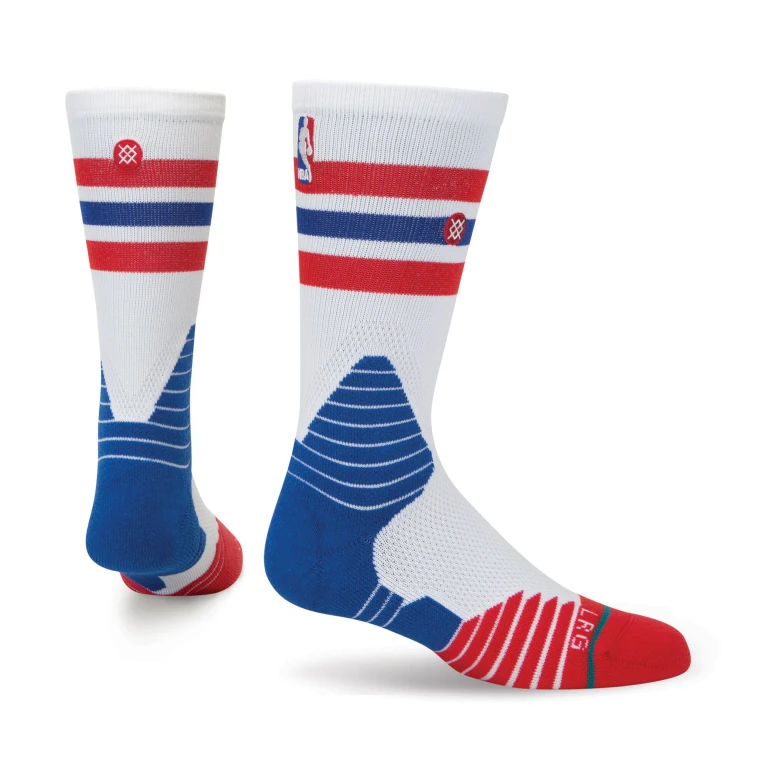 Men's NBA Thin Stripe Crew Socks