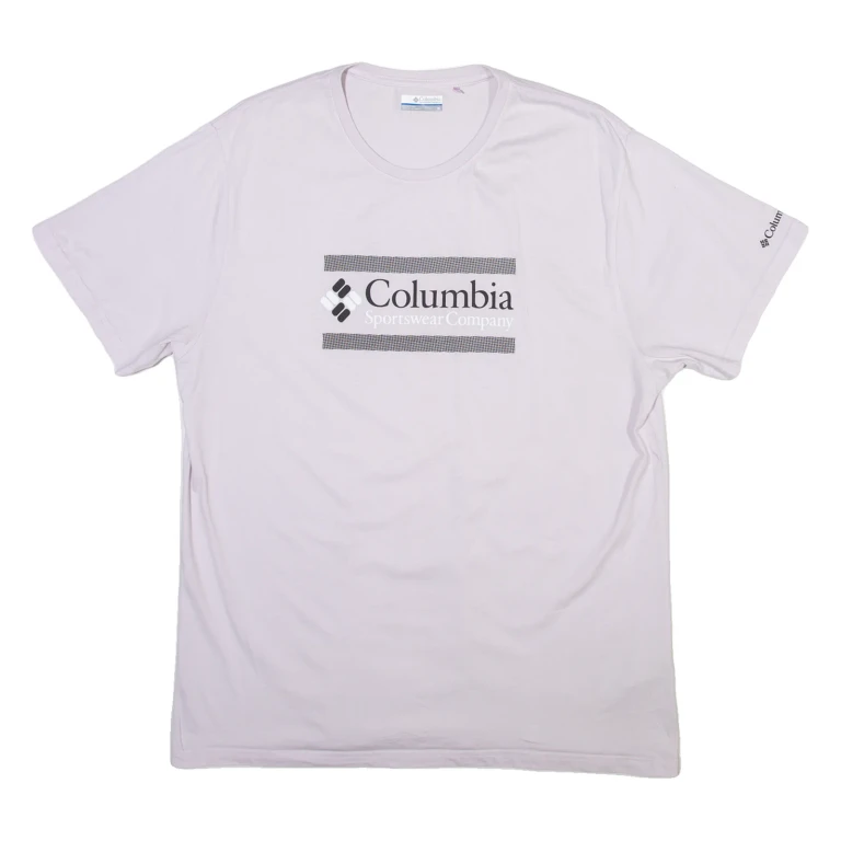 COLUMBIA Mens T-Shirt Pink XL