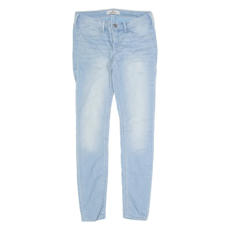 HOLLISTER Womens Jeans Blue Slim Skinny Stone Wash W26 L27