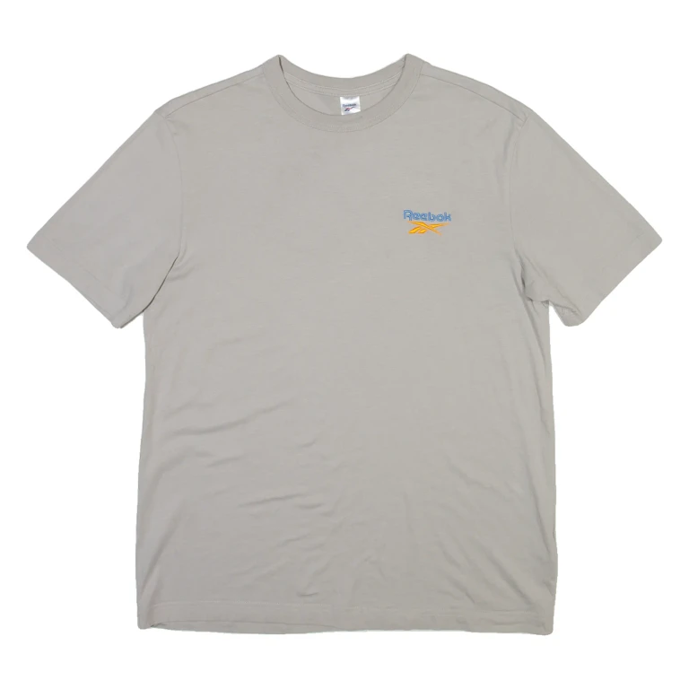 REEBOK Mens T-Shirt Grey S