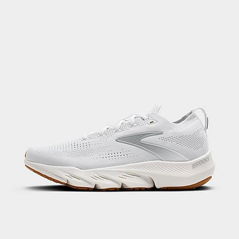 Women's Glycerin Flex Running Shoes in White/Black/Gum Size: 5.0