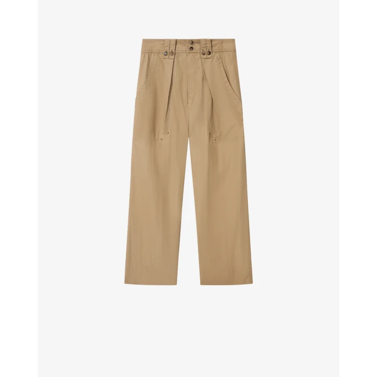 Pantalon Amandine - Femme - Clair Kaki - Taille34 - Isabel Marant