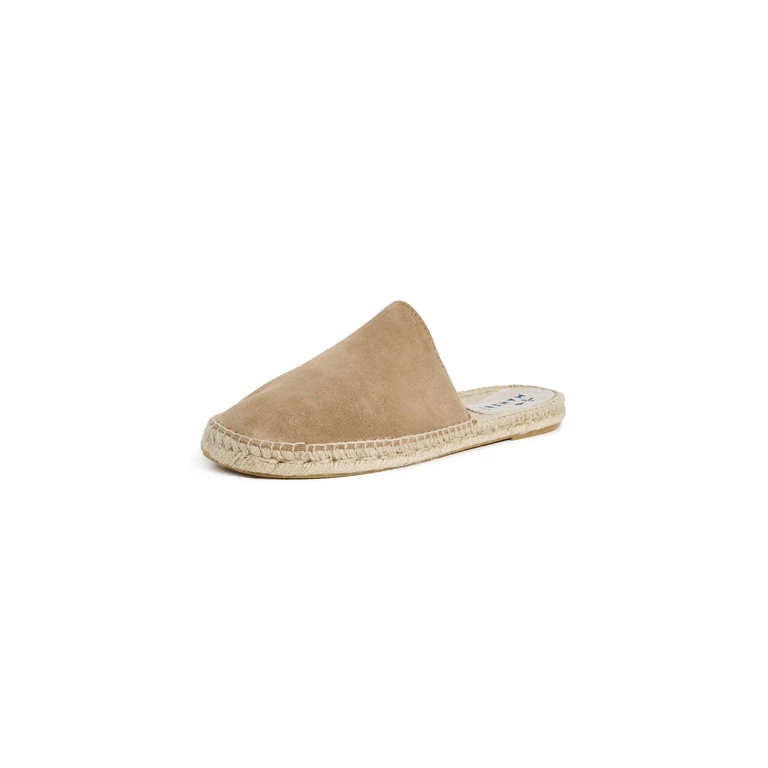 Suede Chunky Mules Vintage Taupe 44