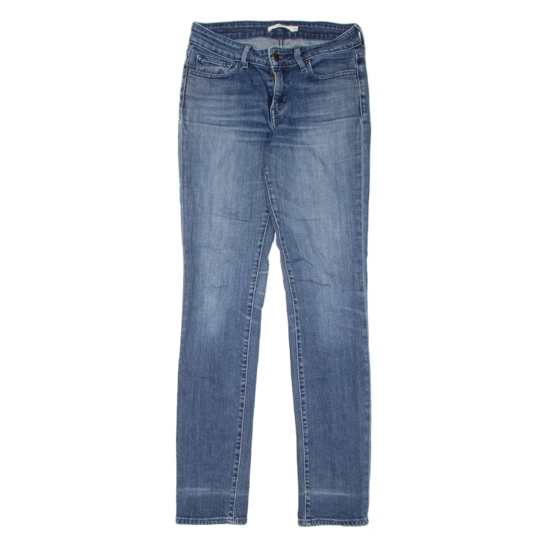 LEVI'S 712 Womens Jeans Blue Slim Straight Stone Wash W26 L32