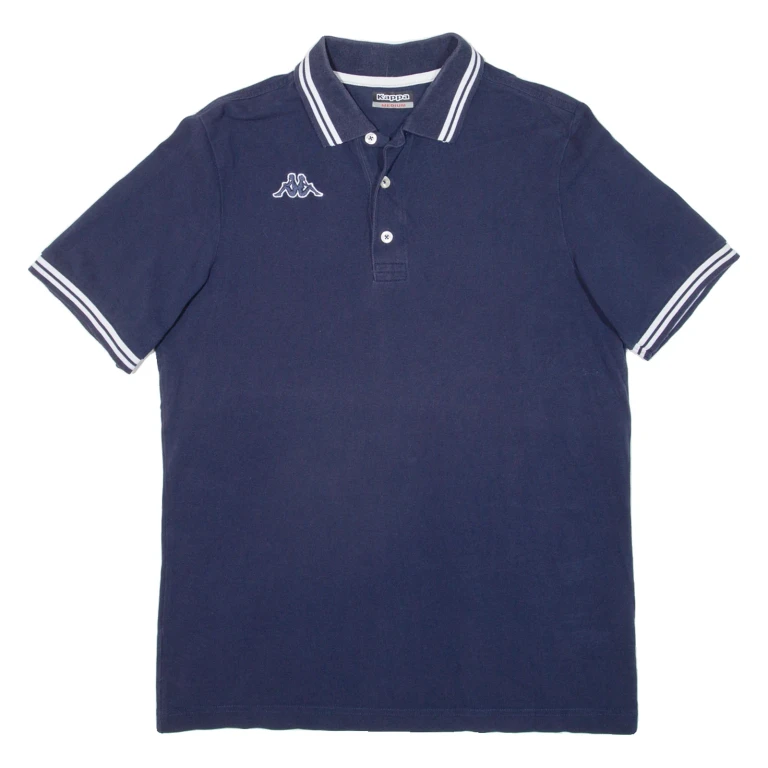 KAPPA Mens Polo Shirt Blue M