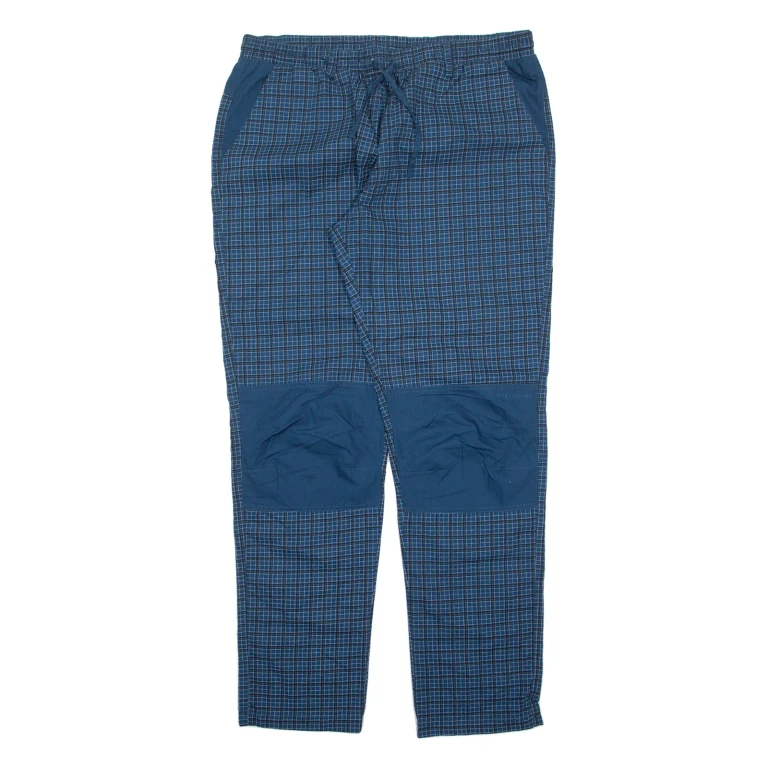 EAST COAST Check Mens Trousers Blue Relaxed Straight W36 L34