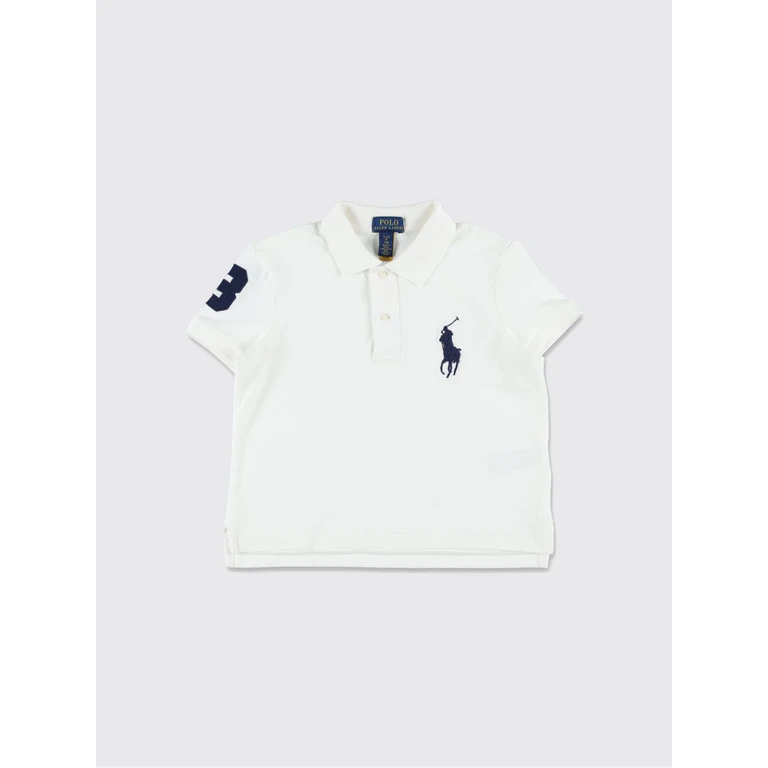Boy's Short-Sleeved Embroidered Logo Cotton Polo Shirt (A95956001)