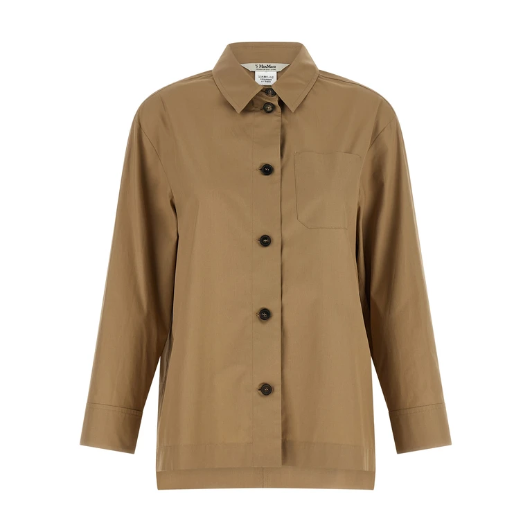 'S Max Mara Beige Cotton Blouse - Women