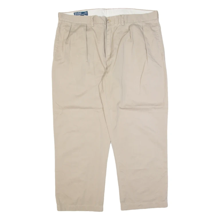 POLO RALPH LAUREN Ethan Pant Chino Mens Trousers Beige Regular Straight W40 L27