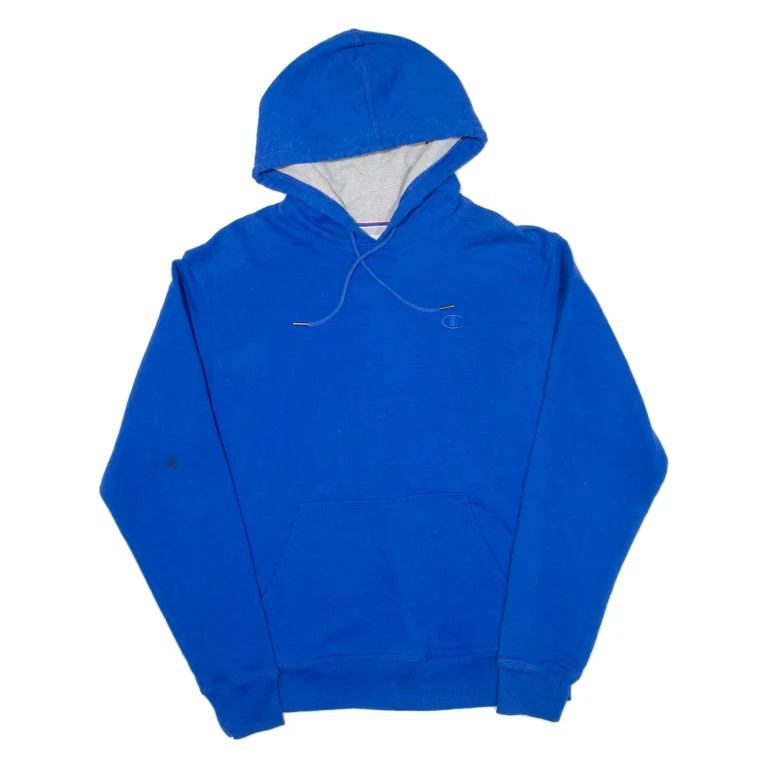 CHAMPION Mens Blue Hoodie M