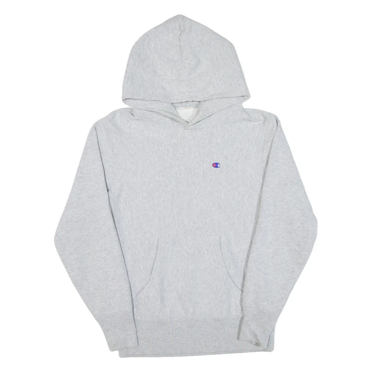 CHAMPION REVERSE WEAVE Mens Grey Hoodie S