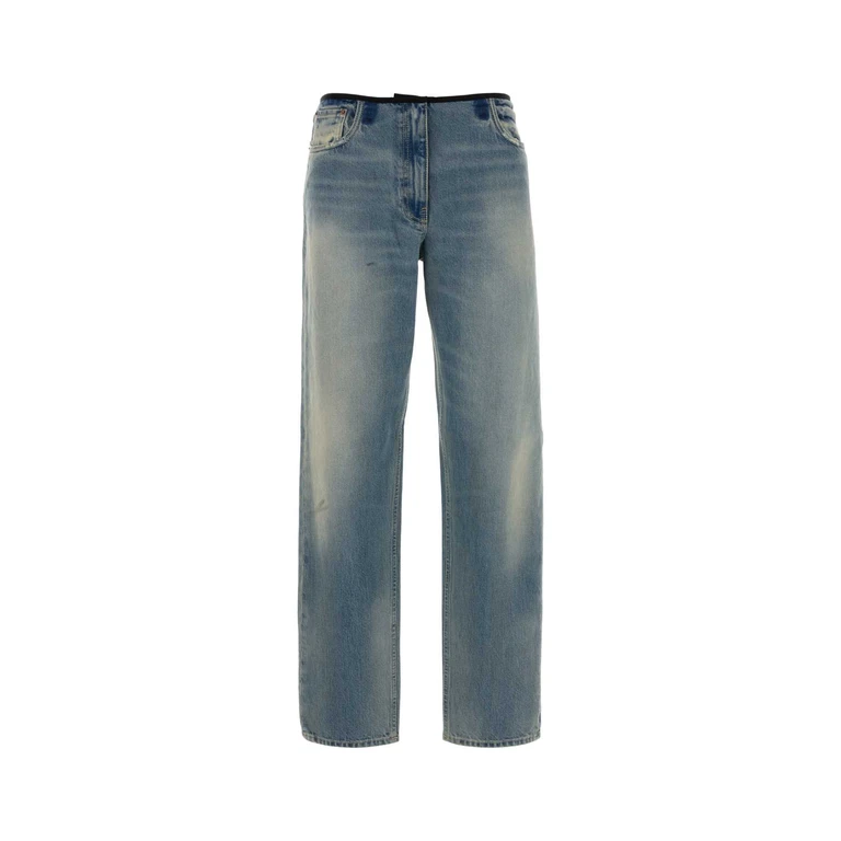 Prada Denim Jeans Bleu Exterior: Cotton Pantaloni - Women