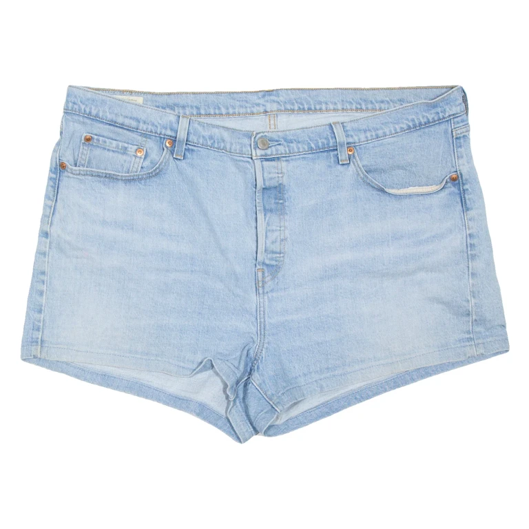LEVI'S 501 BIG E Womens Denim Shorts Blue Relaxed 2XL W40