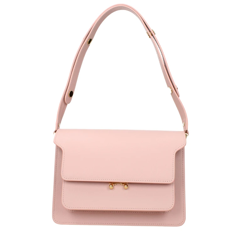 Marni Pink Leather Shoulder Bag - Women