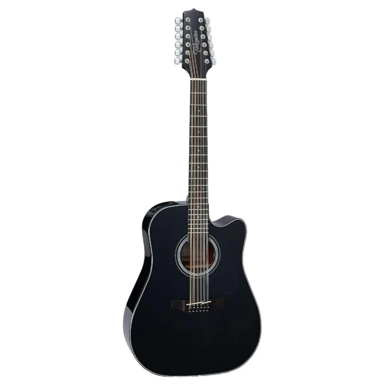 GD30CE-12 12-String Acoustic-Electric Guitar (Black)
