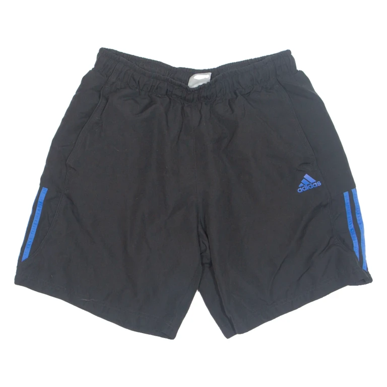 ADIDAS Mesh Lined Mens Swimming Shorts Black Relaxed L W30