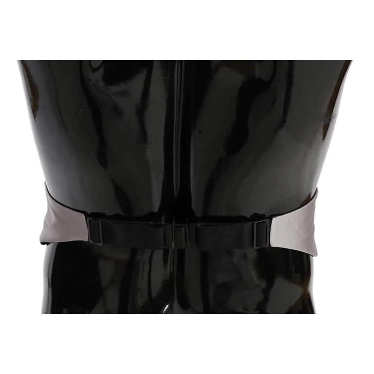 Gray Men Waist Belt Silk Cummerbund - Men