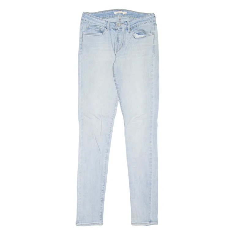 LEVI'S 711 Womens Jeans Blue Slim Skinny Stone Wash W28 L32