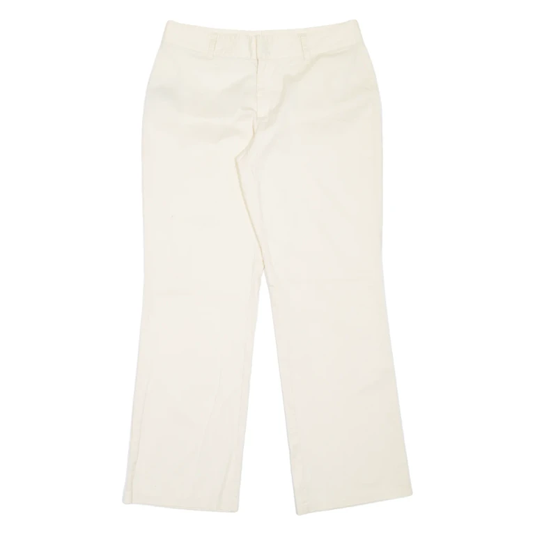 TOMMY HILFIGER Womens Trousers Cream Relaxed Bootcut W32 L31