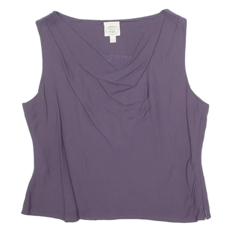 Womens Vest Purple Sleeveless UK 16