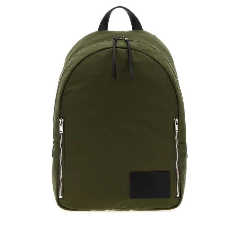 Nylon Backpack with Applied Logo and Adjustable Straps (J26WA0015P9304310)