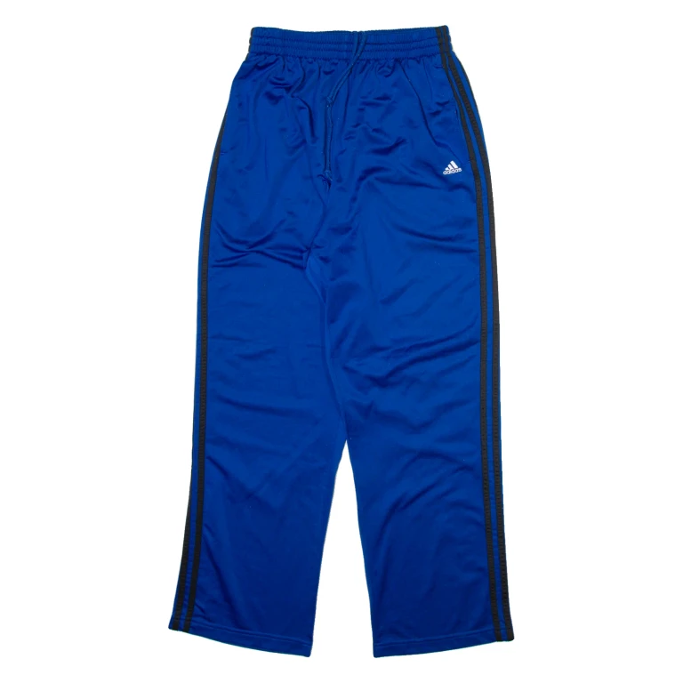 ADIDAS Mens Track Pants Blue Straight L W26 L30