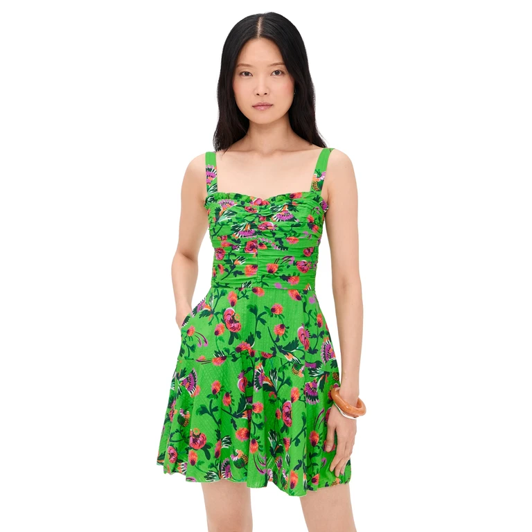 SALONI Rae Mini Dress Saffier Apple 6