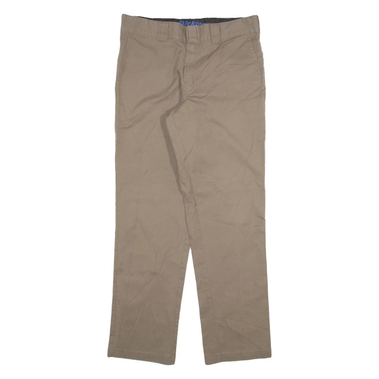 DICKIES Mens Trousers Grey Slim Straight W32 L32
