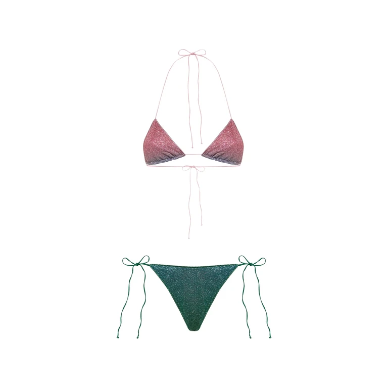 Oséree Lumiere Glitter-effect Bikini