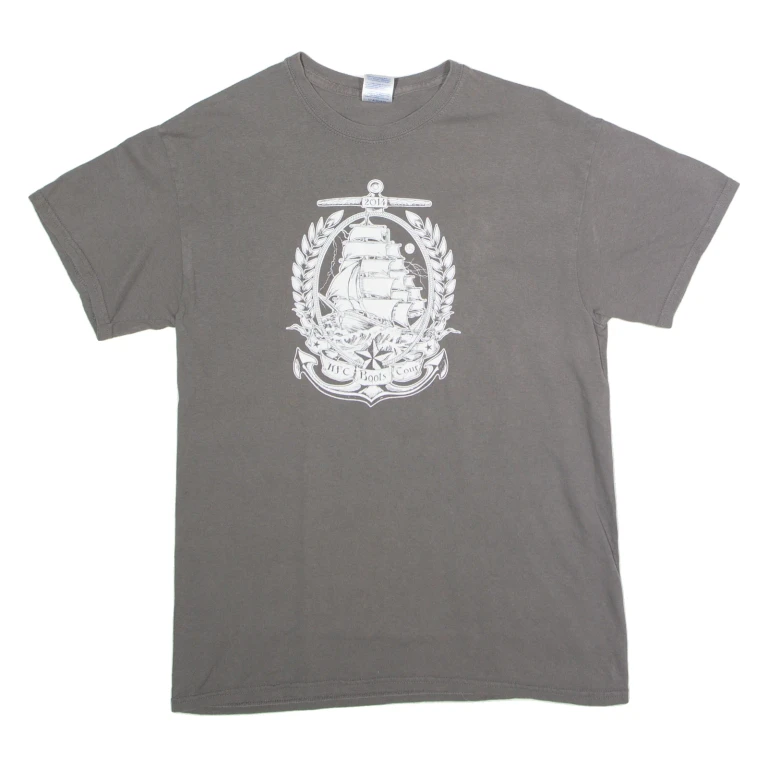 GILDAN KFC Boots Tour 2014 Mens Band T-Shirt Grey Crew Neck M