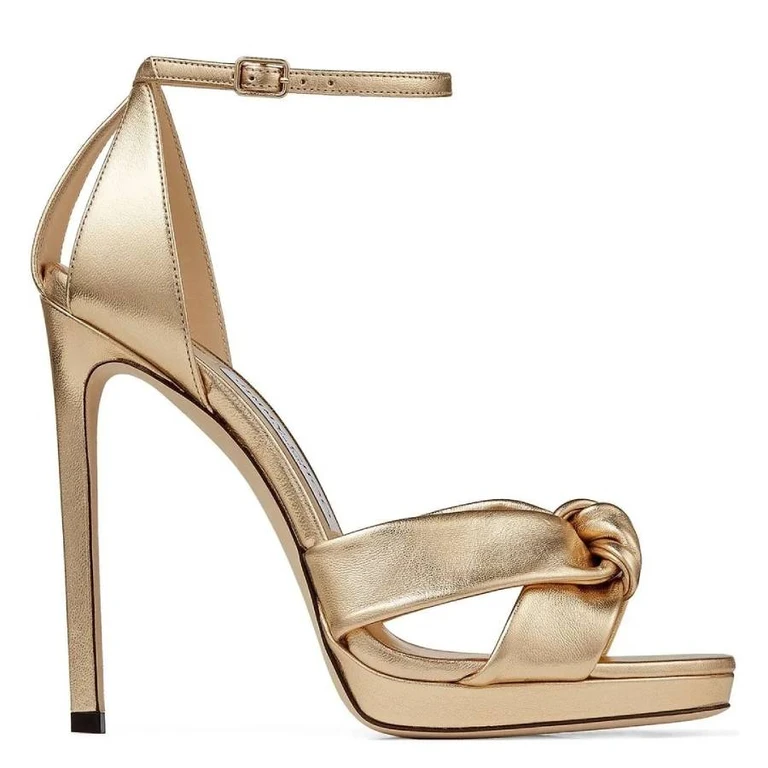 Rosie 120 Metallic Nappa Sandals