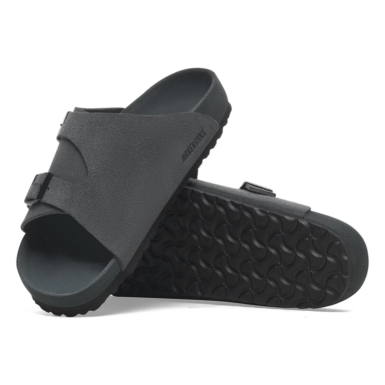 Unisex Zurich Suede Leather Exquisit Allover Charcoal