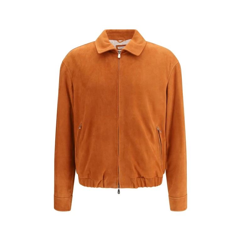 Brunello Cucinelli Multicolor Calf Leather Bos Taurus Jacket Clothing - Men