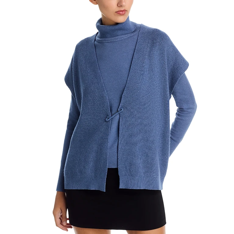 Turtleneck & Sweater Vest Set