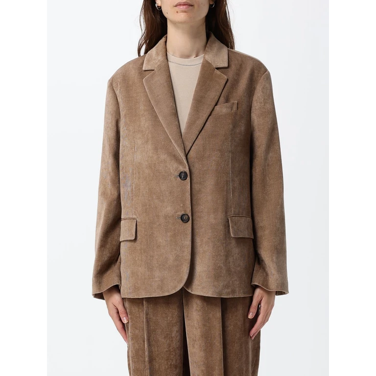 Single-Breasted Viscose-Blend Blazer with Lapel Collar (MG5477201PC3368)