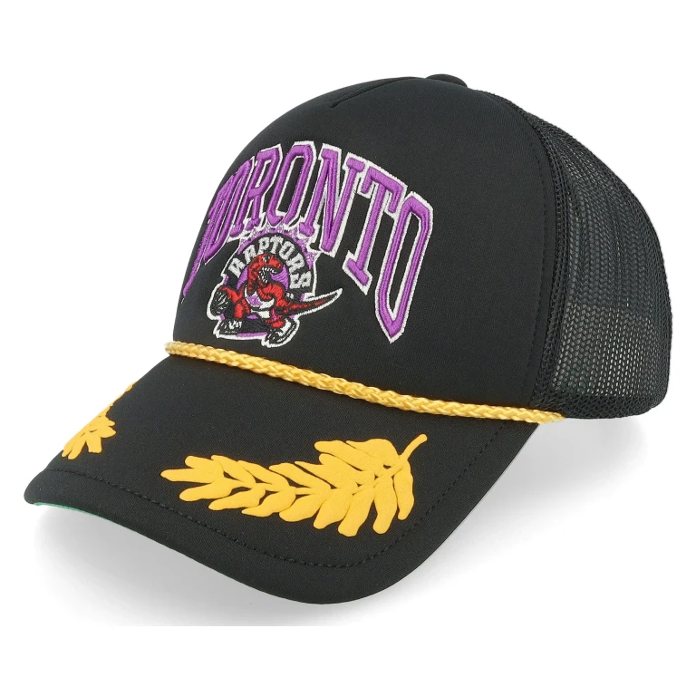 Men's NBA Gold Leaf Trucker Hwc Raptors Ball Caps