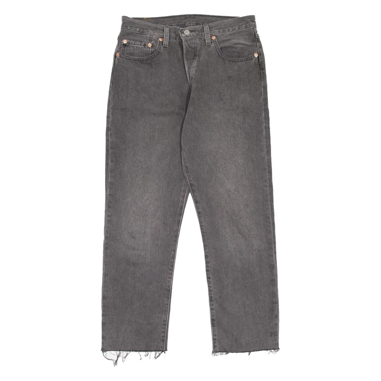 LEVI'S 501 Jeans Womens Grey Regular Straight W28 L26