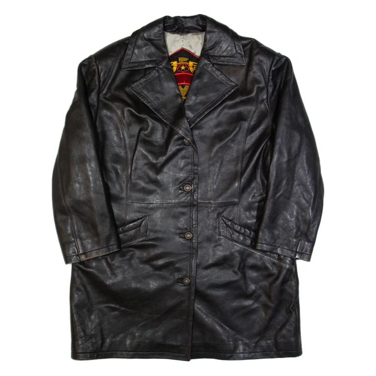 VALENTI Womens Jacket Black Leather L