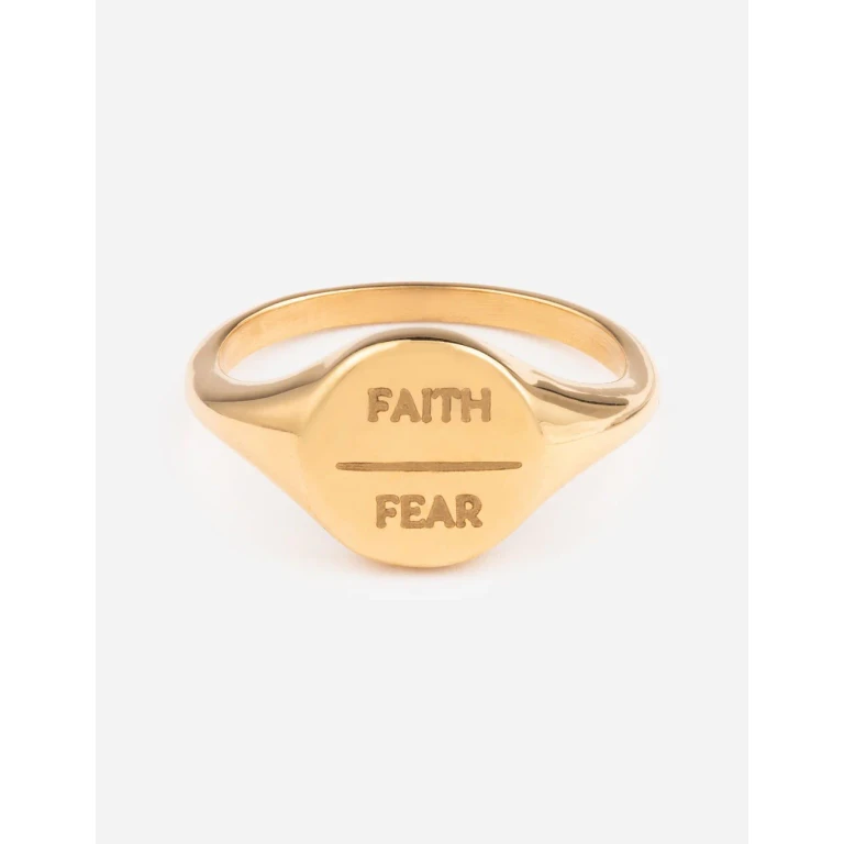 Faith Over Fear Ring