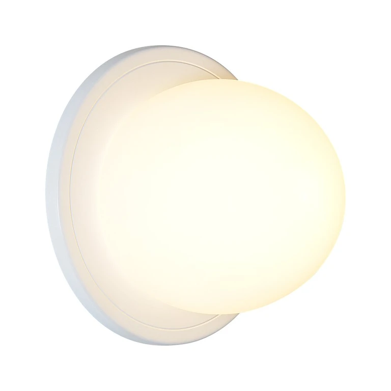 Raquel Round White Wall Sconce