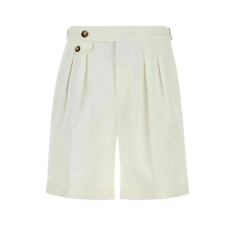 Brunello Cucinelli Mh253u0040 C2485 Exterior: Cotton Linen Bermuda