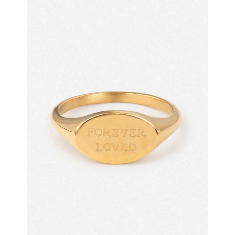 Forever Loved Oval Signet Ring