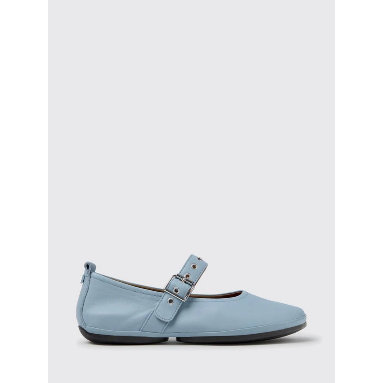 Right Nina Calfskin Mary Jane Flats with Adjustable Strap (K201962-003RIGHTNINA0)